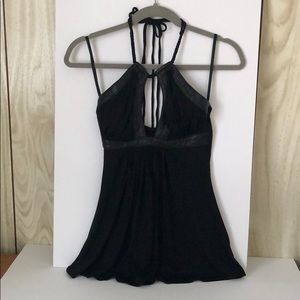 Knit keyhole halter top